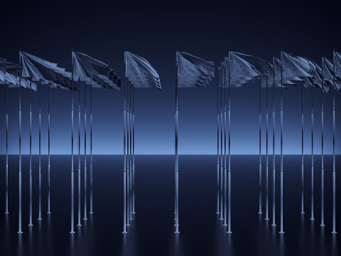 Drapeaux du monde Modèle 3D