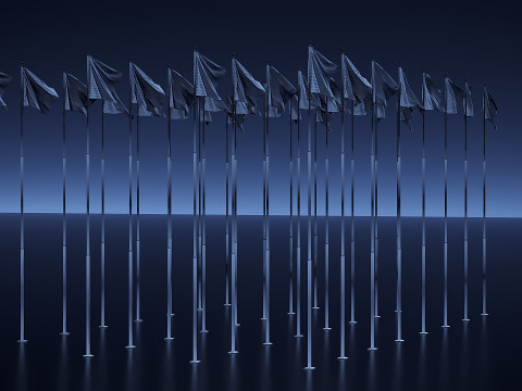 Drapeaux du monde Modèle 3D