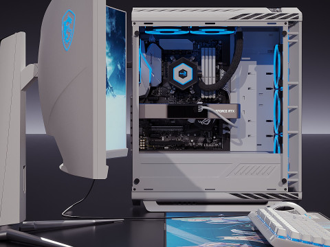 गेमर सेट 3D मॉडल