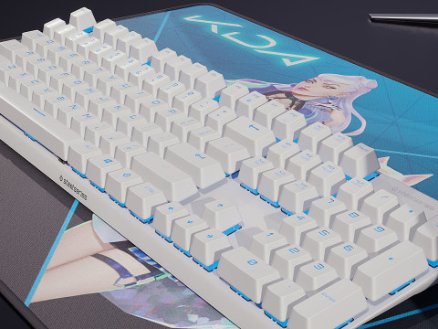 गेमर सेट 3D मॉडल