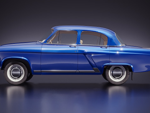Gaz 21 Volga 3D Model