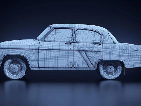 Газ 21 Волга 3D Модель