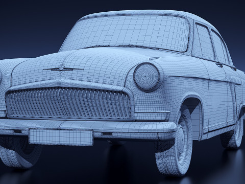 Gaz 21 Volga 3D Model