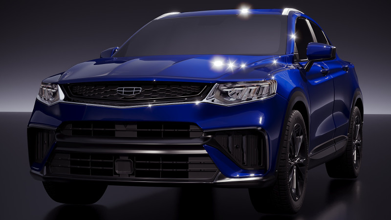 Geely Tugella 2020 3D Model .c4d .max .obj .3ds .fbx .stl .blend