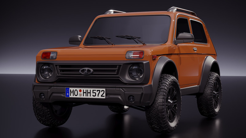 ラダ ニヴァ ブロント 3Dモデル .c4d .max .obj .3ds .fbx .stl .blend