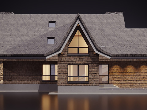 Modern house 00 3D Model