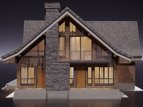 Modern house 00 3D Model