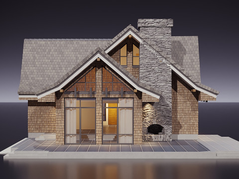 Modern house 00 3D Model