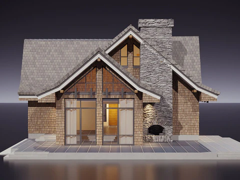 Modern house 00 3D Model