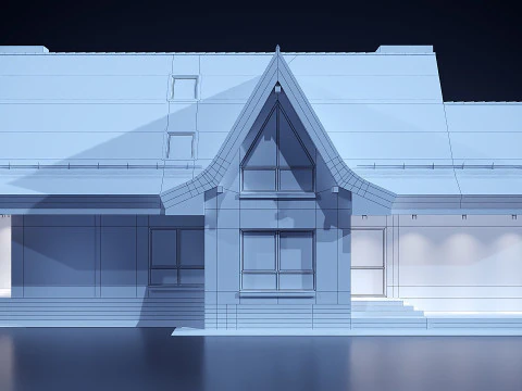 Modern house 00 3D Model