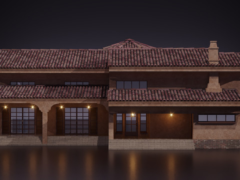 Spanish villa 3D Model