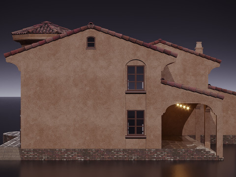 Spanish villa 3D Model