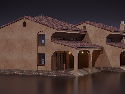 Spanish villa 3D Model