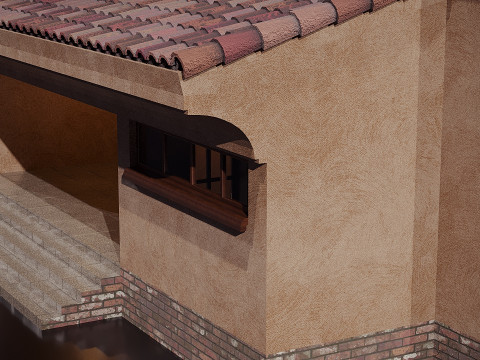 Spanish villa 3D Model