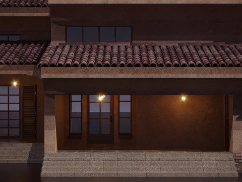 Spanish villa 3D Model