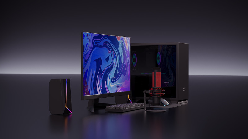 Streaming set 3D Model .c4d .max .obj .3ds .fbx .stl .blend 