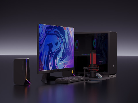 Streaming set 3D Model