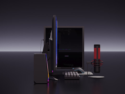 Streaming set 3D Model