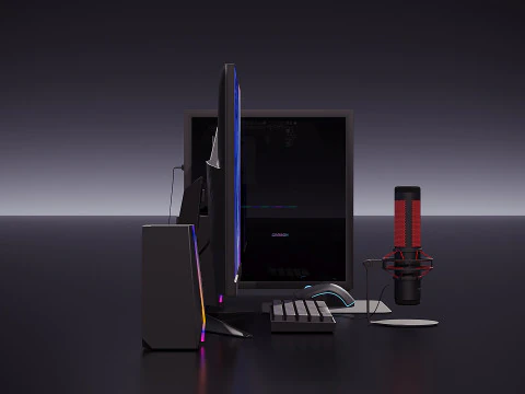 Streaming set 3D Model