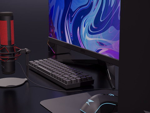 Streaming set 3D Model