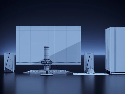 Streaming set 3D Model