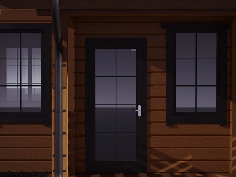 Wood House 3D Model