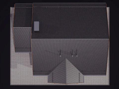 Wooden House 3D Model
