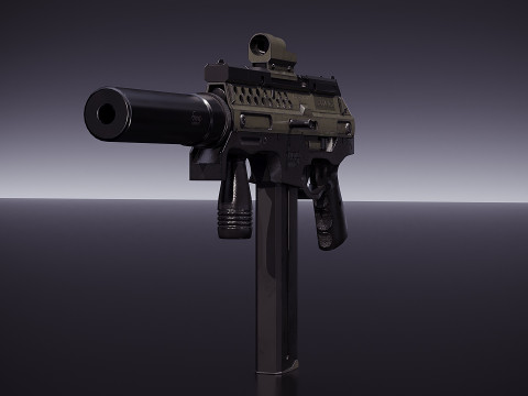 10mm AUTO SMG 3D Model
