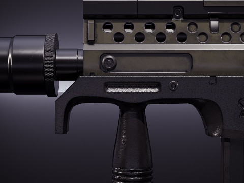 10mm AUTO SMG 3D Model