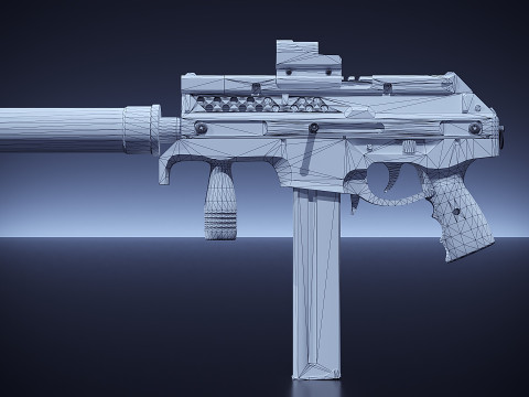 10mm AUTO SMG 3D Model