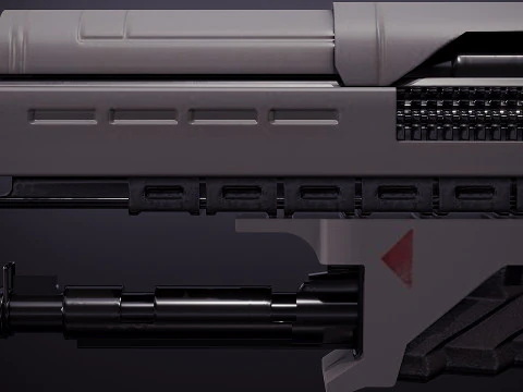 Assault rifle 3D Model