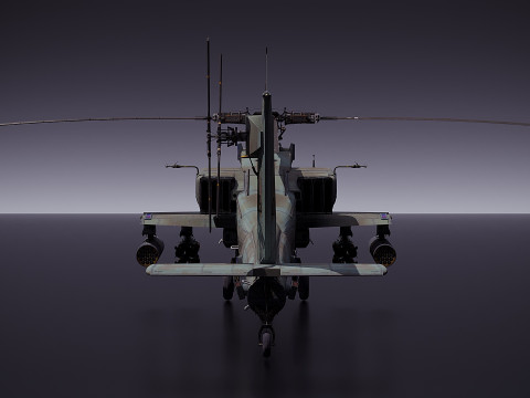 Elicottero AH64A Modello 3D