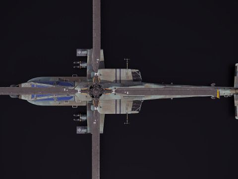 Elicottero AH64A Modello 3D