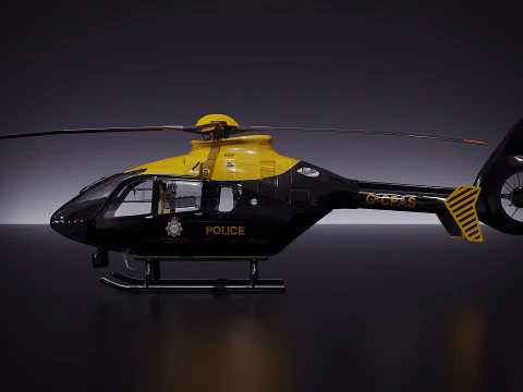 Airbus Hélicoptère H135 POLICE Modèle 3D