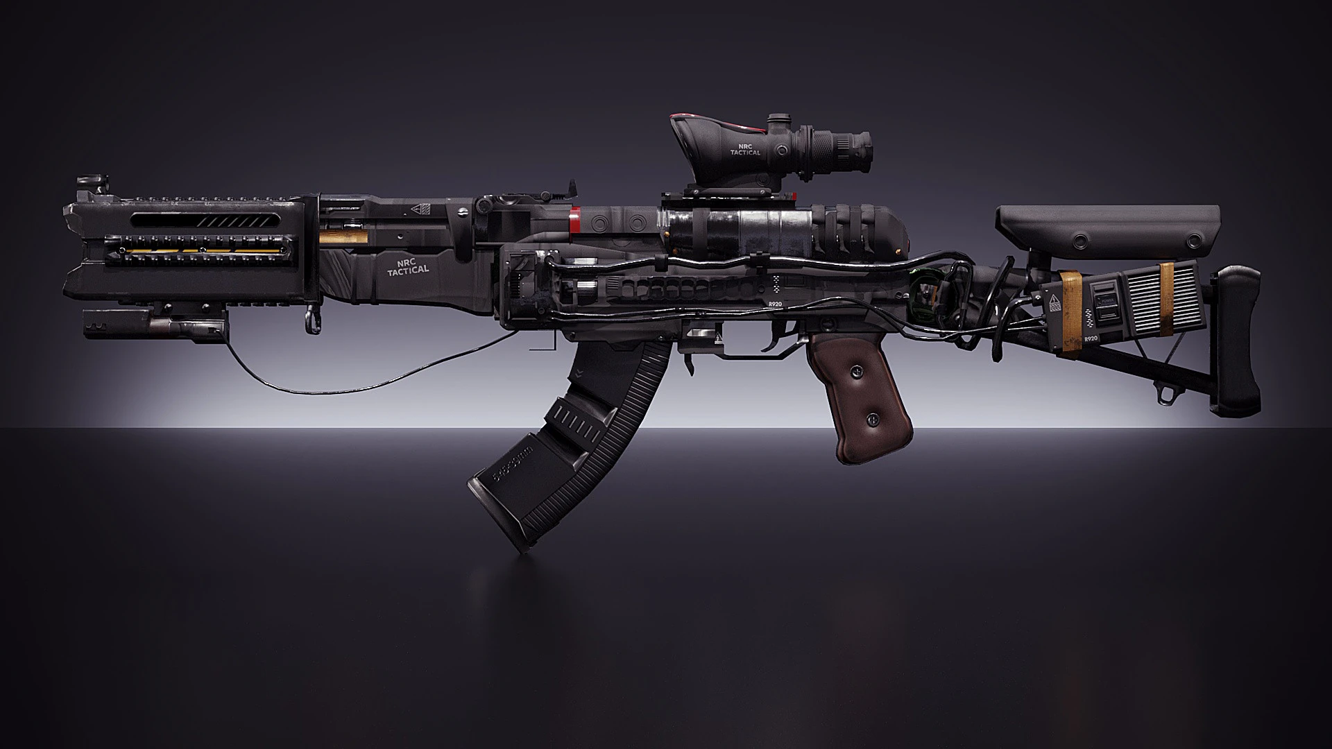 Ak-Wolfhound 3D Model .c4d .max .obj .3ds .fbx .stl .blend 