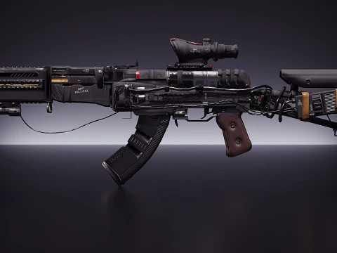 Ак-Волкодав 3D Модель