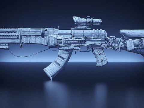 Ak-Wolfhound 3D Model
