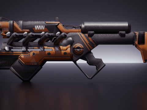 Cyborg weapon model 3D Model