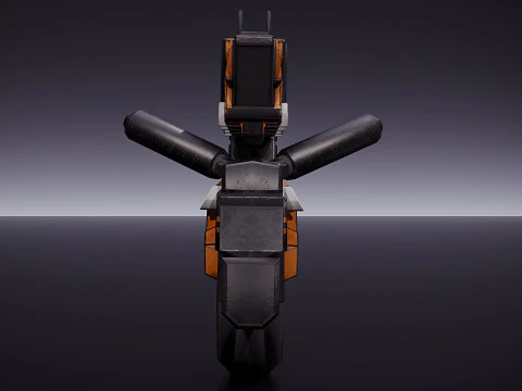 Cyborg weapon model 3D Model