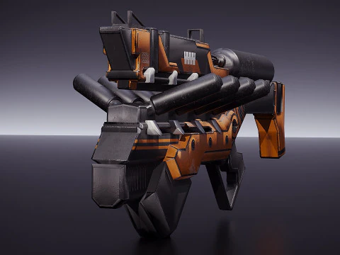 Cyborg weapon model 3D Model