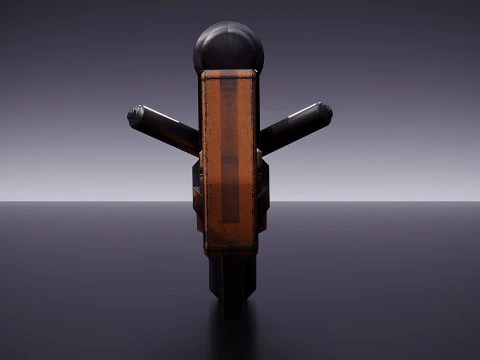 Cyborg weapon model 3D Model