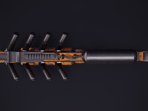 Modelo de arma cyborg Modelo 3D