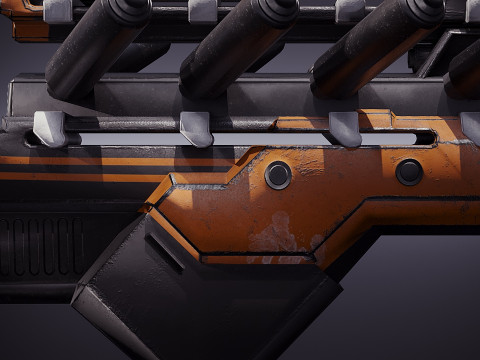 Modelo de arma cyborg Modelo 3D