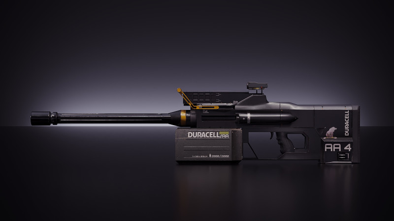 Karabin Duracell Model 3D .c4d .max .obj .3ds .fbx .stl .blend 