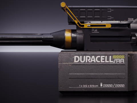 Karabin Duracell Model 3D