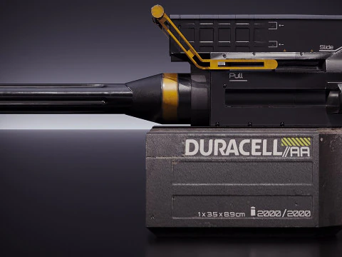 Duracell Rifle 3D Model