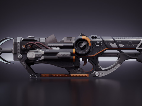 DX5 Mobility Rifle 3D Model