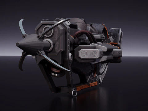 DX5 Mobility Rifle 3D Model