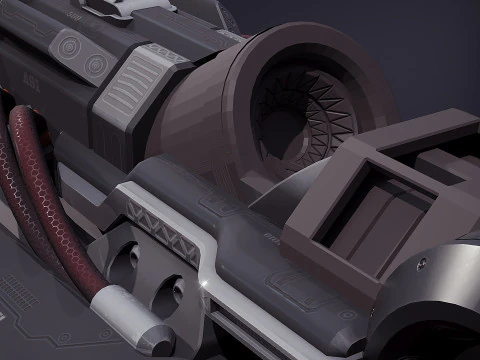 DX5 Mobility Rifle 3D Model