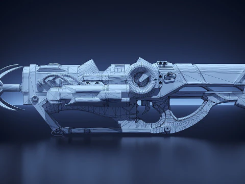 DX5 Mobility Rifle 3D Model